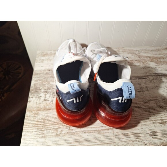 Nike Air Max 270 USA Men's Size 10 Athletic White Red Shoe Sneakers DJ5172-100 - Picture 5 of 10